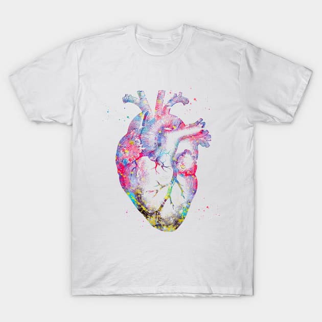 Human Heart T-Shirt by erzebeth